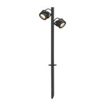 SLV Sitra 360 Punta Luce Aluminium Grigio | Esterni - IP44 - Adatto per 2x GX53 