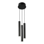 Nordlux Vico Luce Pendente Metallo Nero | Adatto per 3x GU10