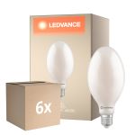 Confezione Multipack 6x Ledvance LED Bulbo HQL LED FIL V E40 60W 9000lm - 840 Bianco Freddo | Sostitutiva 125W