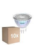 Confezione Multipack 10x Noxion Faretti LED Riflettore GU4 MR11 4.5W 345lm 36D - 927 Bianco Molto Caldo| Miglior Resa Cromatica - Dimmerabile - Sostitutiva 35W