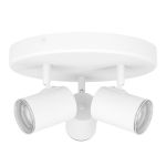 Eglo Soffitto Faretti Consuma 1 Acciaio Bianca | Adatto per 3x GU10