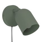 Eglo Luce Da Parete Tilston Acciaio Verde | Adatto per E14