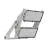 Ledvance Proiettore LED Max Aluminium Grigio 900W 156900lm 65x120d - 830 Luce Calda -  | IP66 - Asimmetrico