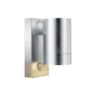 Nordlux Tin Luce Da Parete Metallo e Vetro Grigio | 76mm - IP54 - Adatto per GU10 - Sensore di Movimento e Luce 