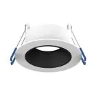 Noxion Faretti LED Ares Profondo ring Bianca - con Inner Il Anello Nero | Ritaglio 68mm - incl. GU10 Fitting